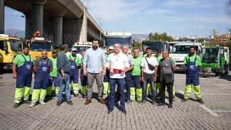 новата механизација за чистење на Центар